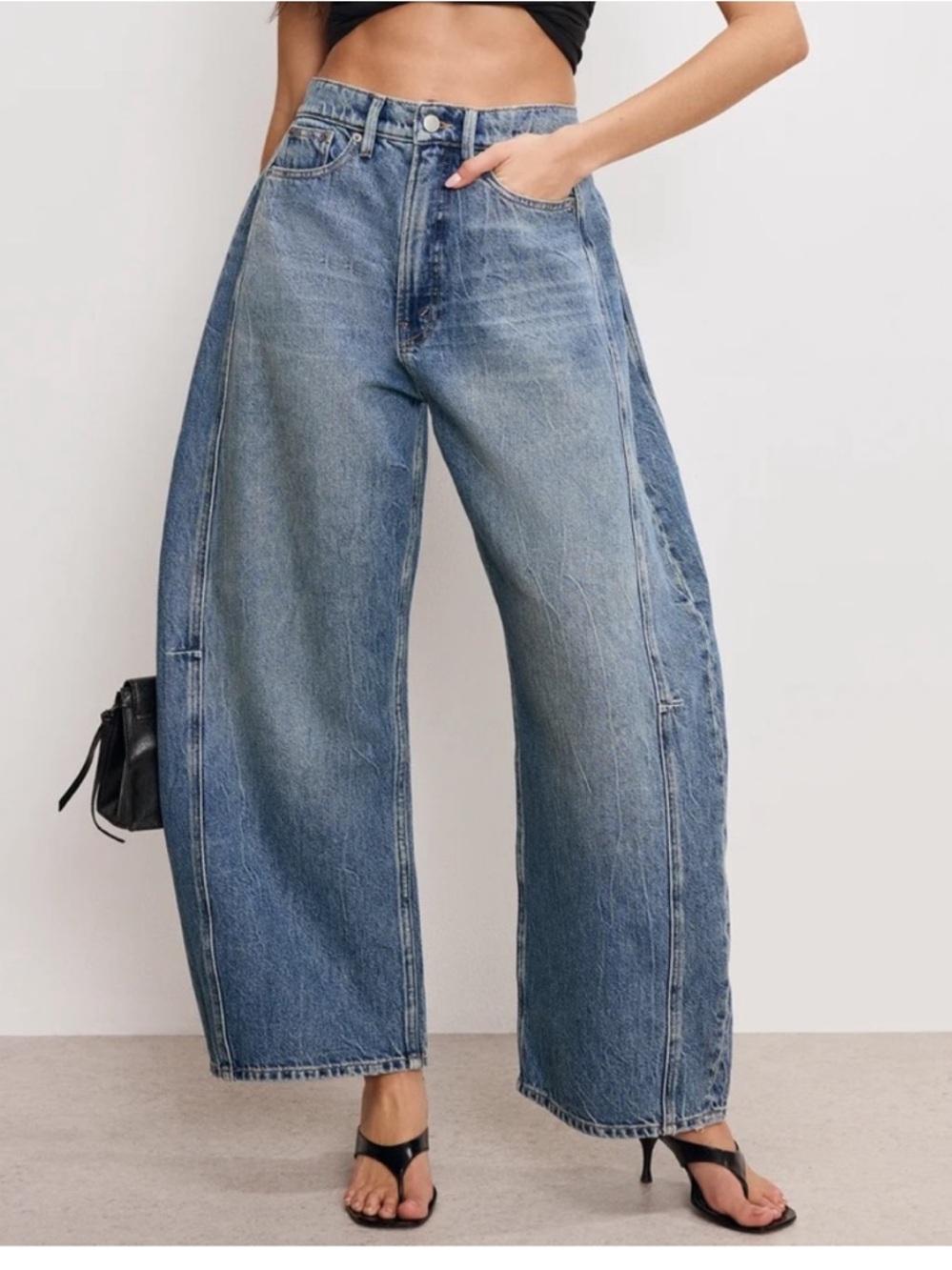 Good American extreme Barrel jeans